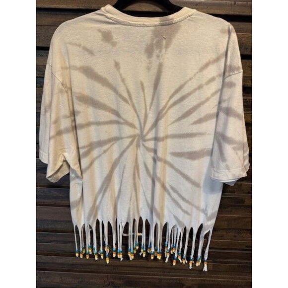 Sublime T Shirt 2X Sun Flowers Tie Dye Hippie‎ Custom Beaded - Picture 5 of 9